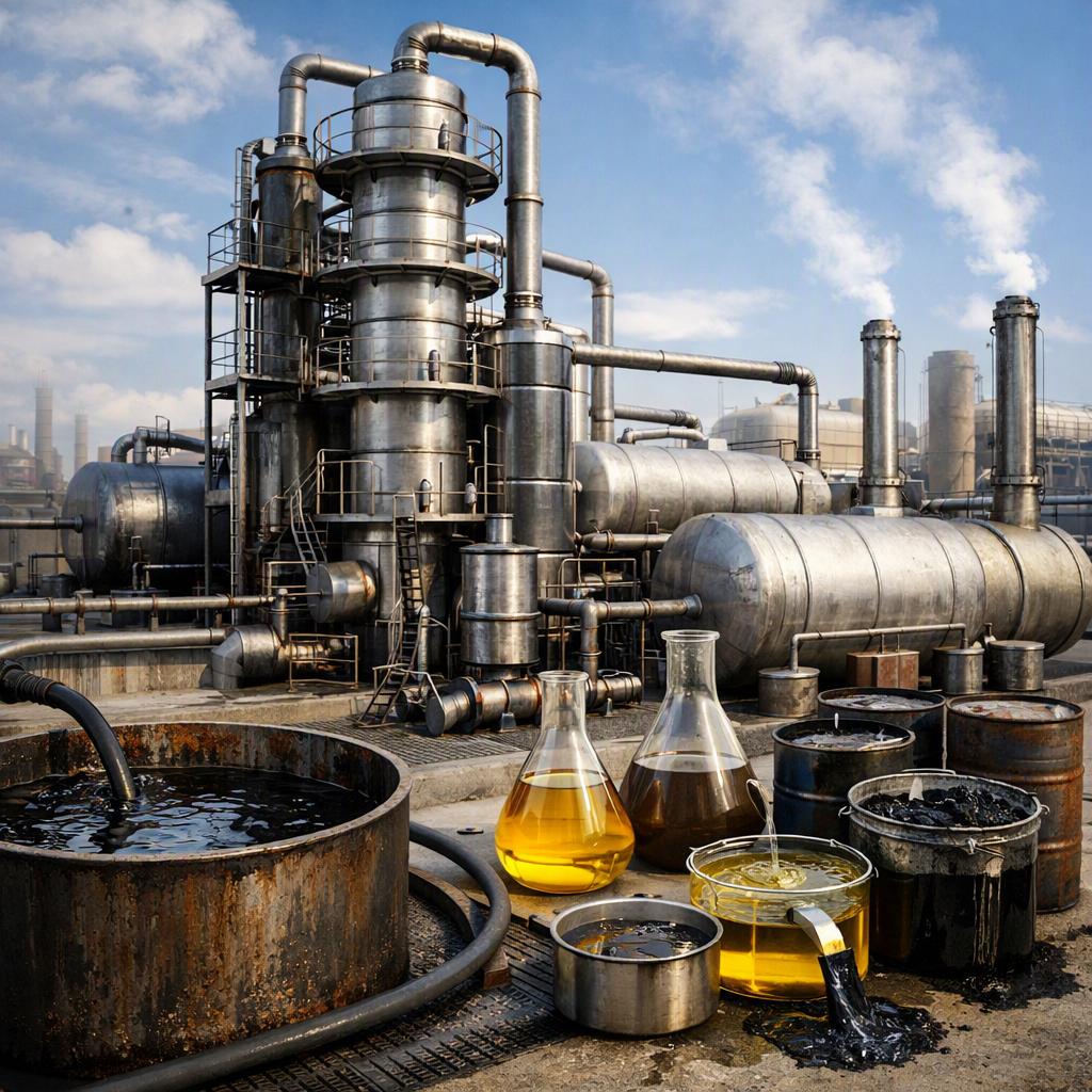 Used Engine Oil Vacuum Distillation